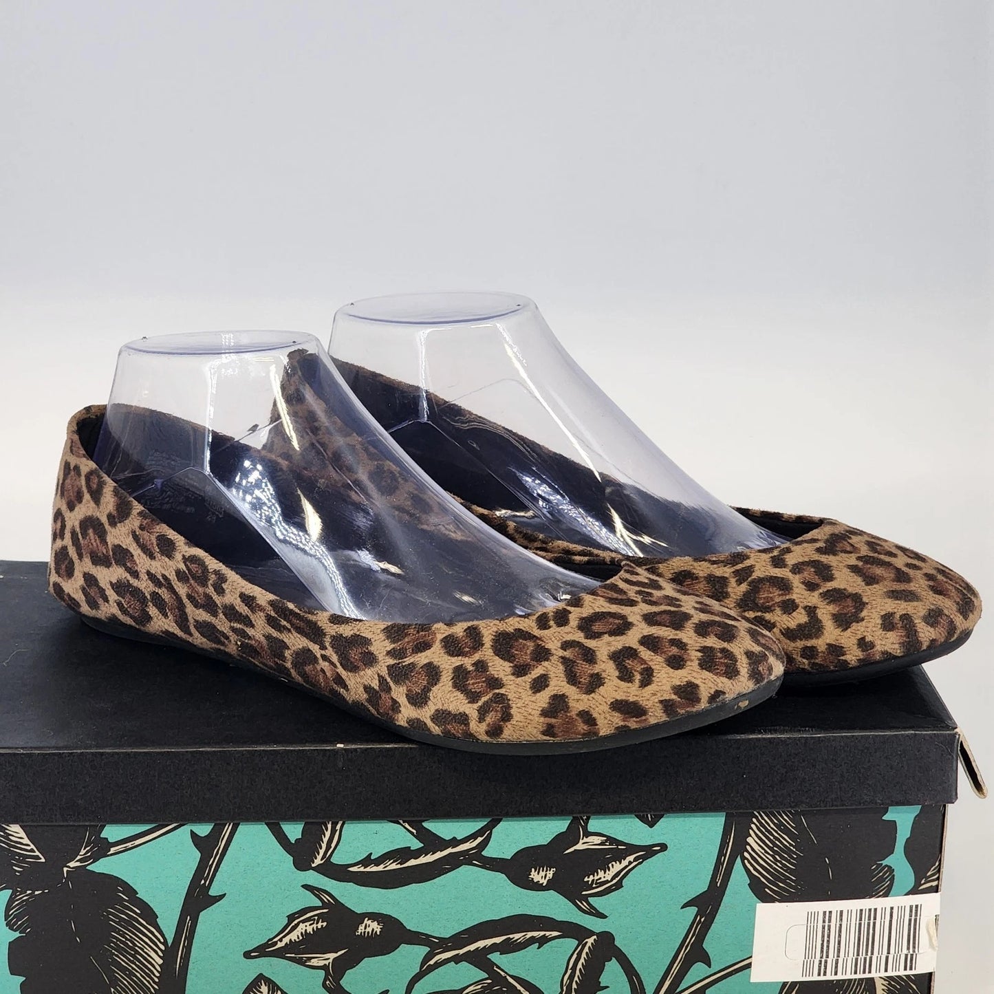 Lower East Side Leopard Print Loafers Women 9 Slip On Animal Print Flats Shoes