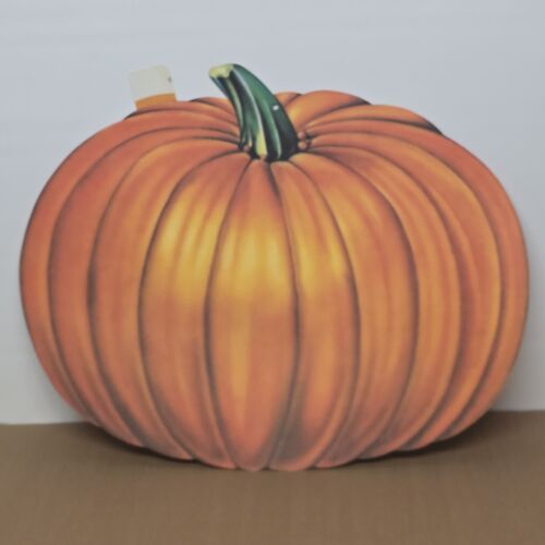 Beistle Co Halloween Pumpkin Large Die Cut Double Sided USA Vintage NOS 24"x20"