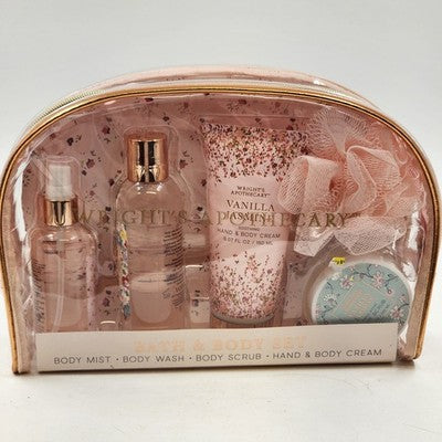 Vanilla Jasmine Spa Bath Set by Wright’s Apothecary For Women 6 Piece Gift Set