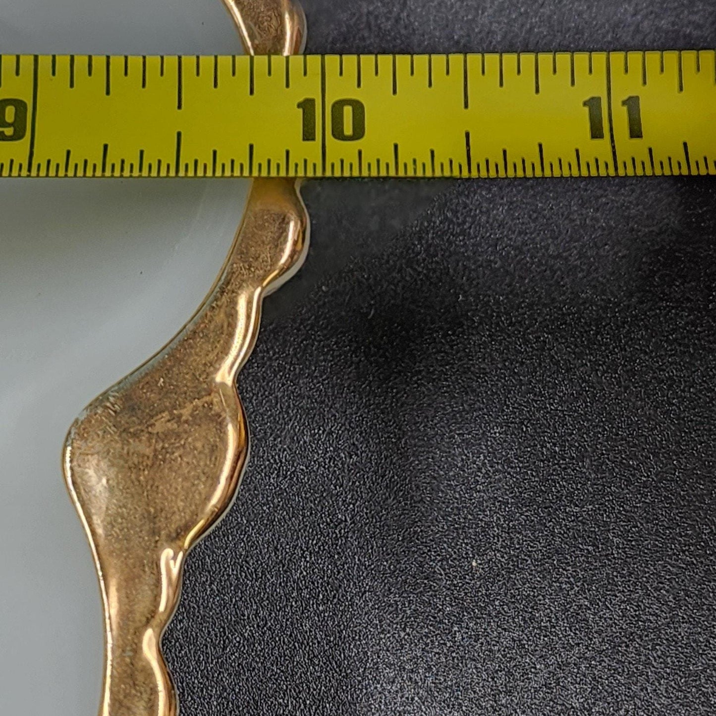 Anchor Hocking Milk Glass Divided Relish Dish with Gold Rim 10 Inch Vintage