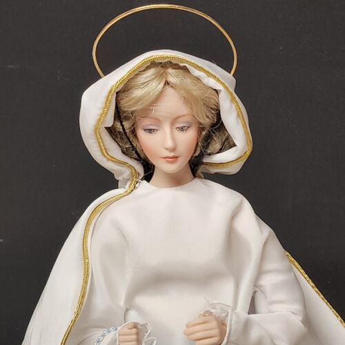 Our Lady of Lourdes Porcelain Doll by Franklin Heirloom Dolls Catholic Religion