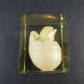 Lucite Paperweight Souvenir Florida Chick Egg Vintage Acrylic DaisyGlas 1970's