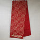 Holiday Decor Red Table Runner 14x72 Stamped Pattern Lined Sewn Edge Rectangular