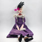 Red Hat Society Cloth Doll 37" OOAK Handmade Purple Dress Vintage Jewelry 2015
