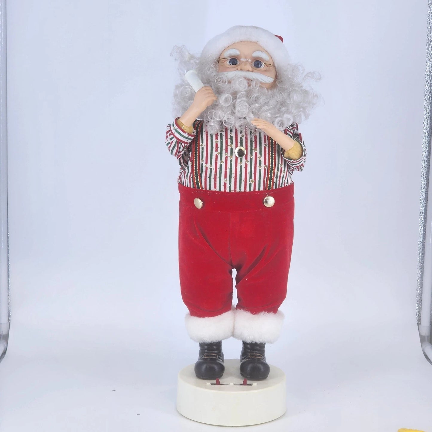 Motion-ettes Christmas Santa Claus 18" Animated Moving Lighted No Music 1996 Vtg