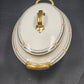 Covered Vegetable Serving Dish Old Abbey Limoges France Antique 12.5" Decorated