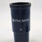 PNC Bank Lidded Insulated Coffee Cup Thermos with Sip Hole Cover Navy Blue 7"