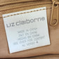 Liz Claiborne Crochet Shoulder Bag Zip Top Single Strap Boho 90s Y2K Cream Vtg