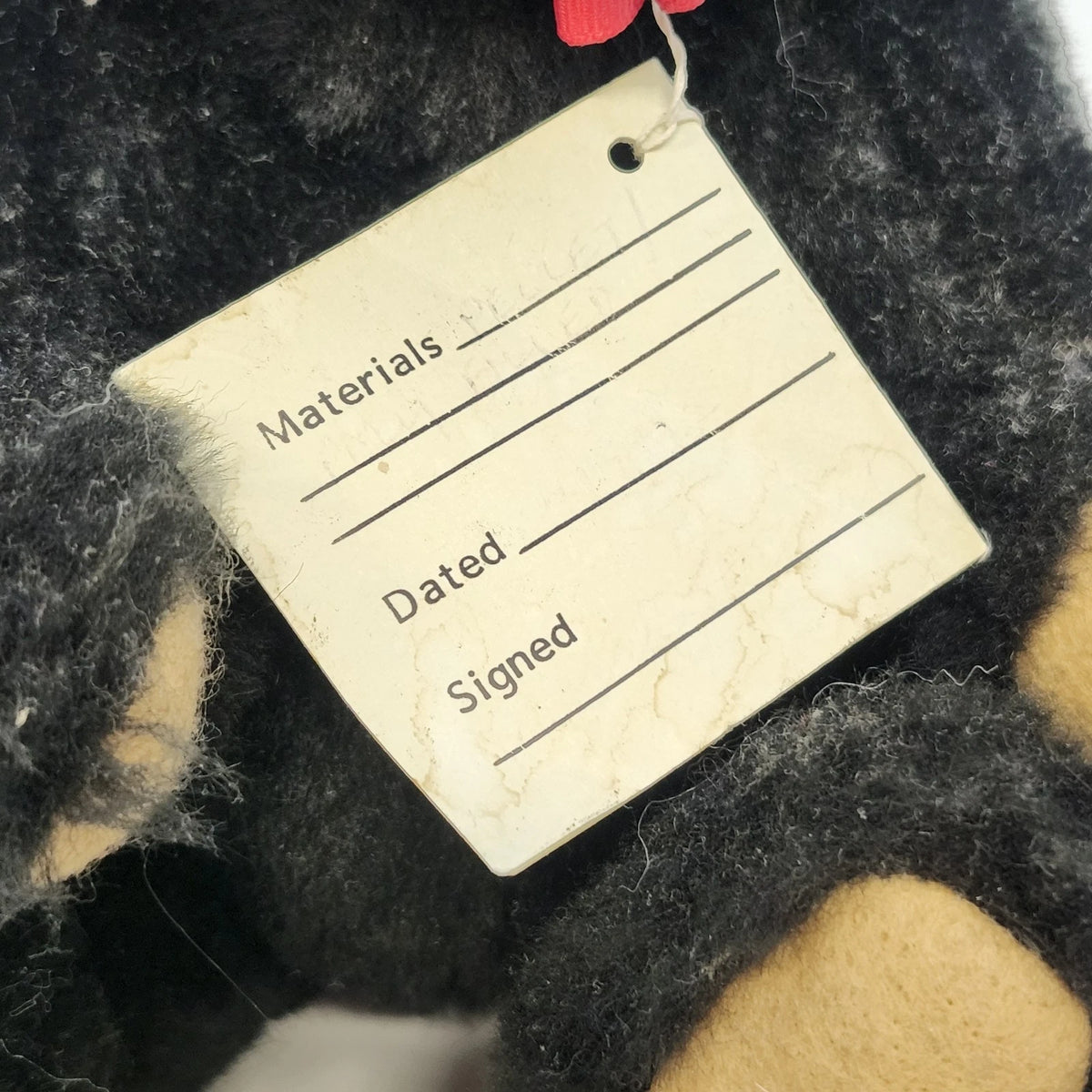 Stewart Studios Deborah Stewart Snuffles Black Artist Teddy Bear 8" w Tag