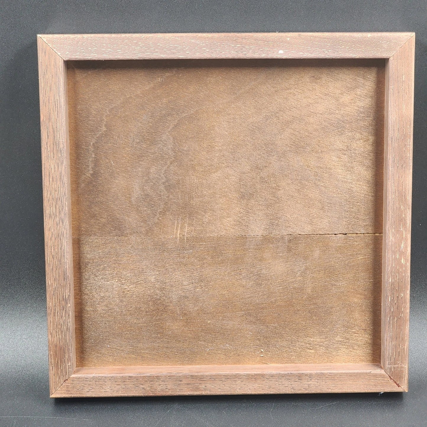 Clear Acrylic Display Case 10x10x23" Display Box with Wood Base Collectible USED