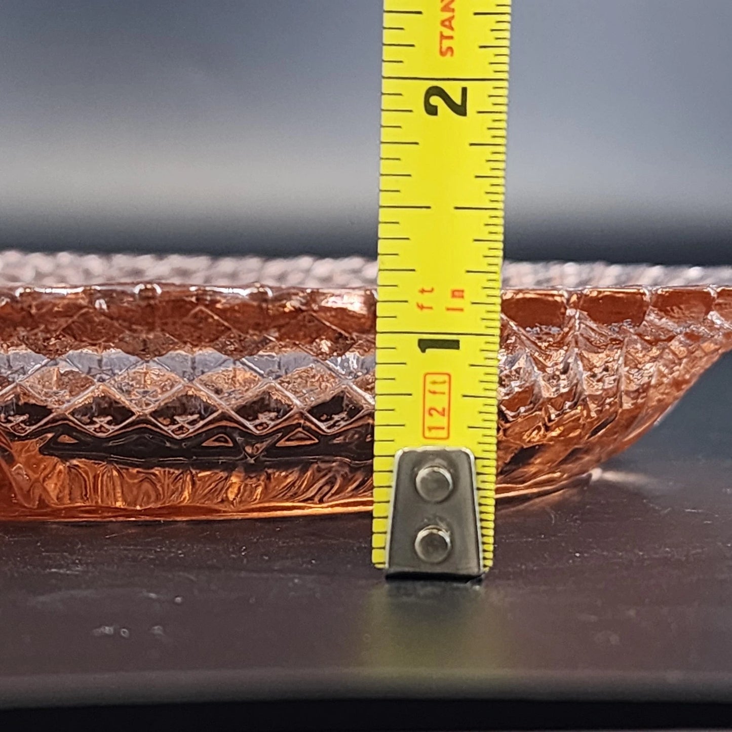 Pink Depression Glass Divided Grill Plate Anchor Hocking Miss America 9" Vintage