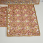 Raffia Ratan Sunburst Placemats Set 4 Boho Woven Orange Red Yellow Table Decor 17.5"