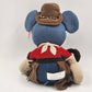 Walt Disney Store Indian Summer Mickey Mouse Plush Denim Stuffed Toy Cowboy 15"