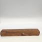 Indian Natural Wood Incense Burner 12.5" Brass Inlay Om Symbol Ash Catcher Vtg