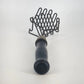 Double Wire Potato Masher Black Wood Handle Spring Action Twisted Wire Vintage