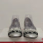 American Eagle Cora Ballet Flats Ruffled Sandals Women's 9 Silver