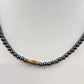 Lot of 3 Beaded & Chain Necklaces Jewelry Tassel Rhinestone Tiger Eye Multicolor