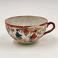 Kutani Style Eggshell Tea Cup and Saucer Japan Hand Painted Geisha Ware Vintage