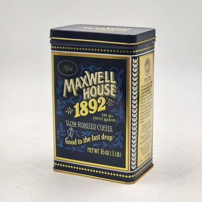 Maxwell House Coffee Tin 100 Year Anniversary 1892-1992 Vintage Collectible Can