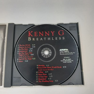 Set of 2 Jazz CDs Kenny G - Breathless & Natalie Cole - Unforgettable with Love