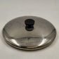 Replacement Stainless Steel Lid Cover 9" For Revere Ware Pan & Pot w Black Knobs