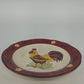 Canterbury Potteries Morning Sunrise Rooster Salad Plate Hand Painted 8.5"