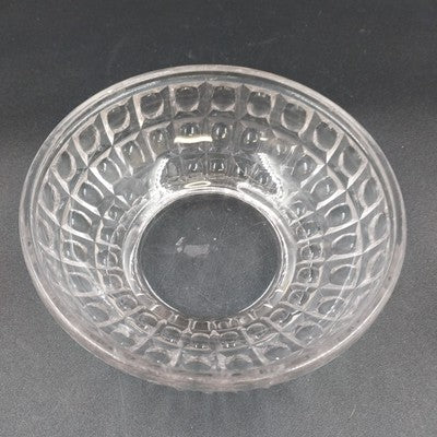 Imperial Glass Monticello Waffle Block Footed Candy Dish 6.25" x 2.75" Vintage