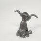 Godinger Pewter Longhorn Bull/Cow Figurine 1.5" Western Cowboy Animal Vintage