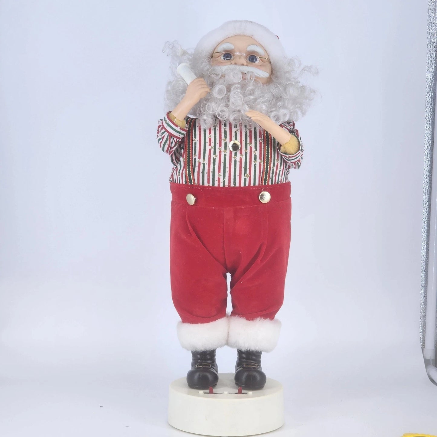Motion-ettes Christmas Santa Claus 18" Animated Moving Lighted No Music 1996 Vtg
