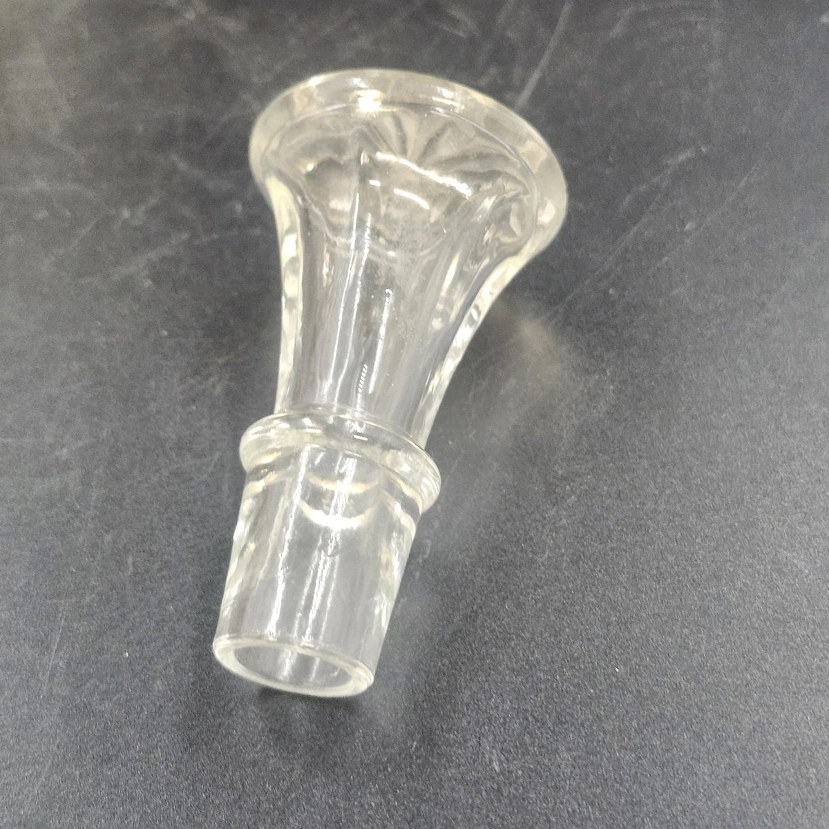 Anchor Hocking Early American PresCut Star of David Glass Cruet Stopper 7.75"x3"