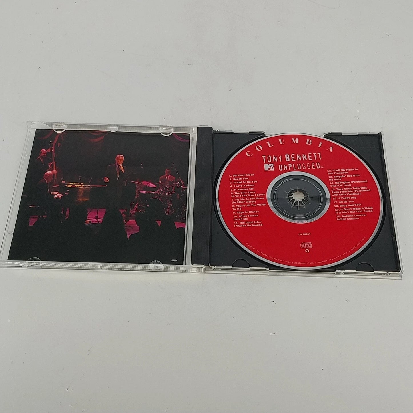 Tony Bennett MTV Unplugged CD 1994 Columbia Record Jazz Pop Vocal Album 20 Track