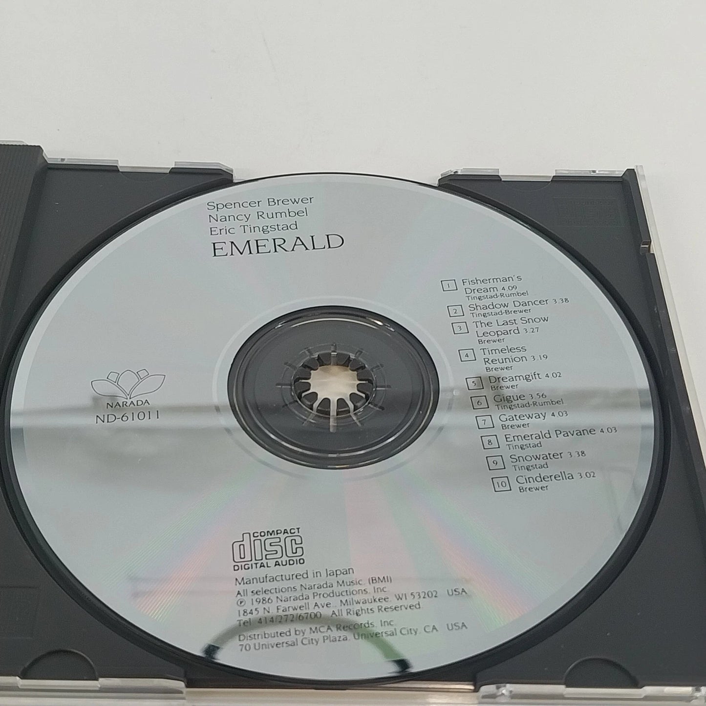 Spencer Brewer Nancy Rumbel Eric Tingstad Emerald CD 1986 New Age Instrumental