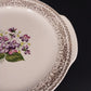 Cunningham & Pickett Springviolet 22K Gold Handled Cake Plate 10.3" Platter Ohio