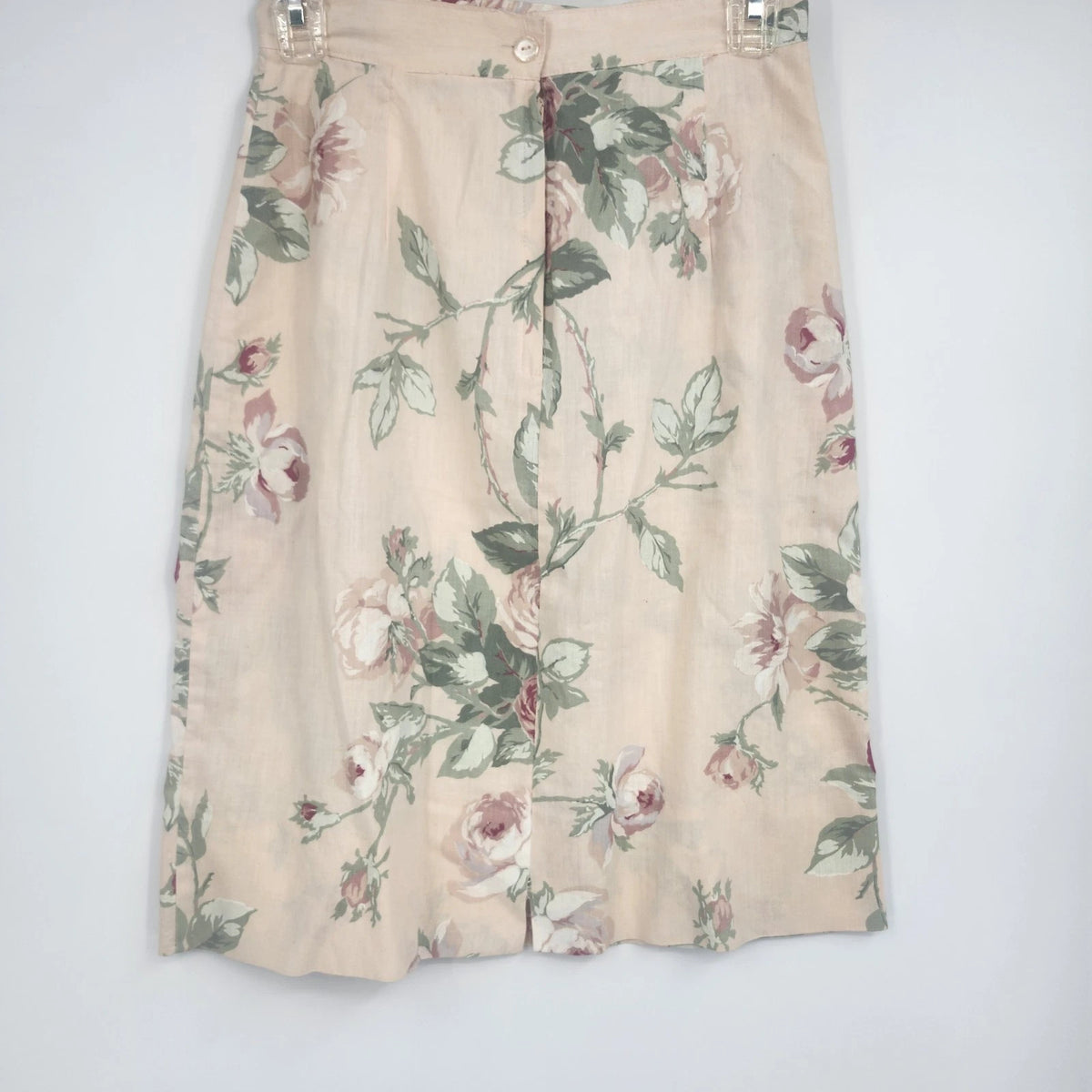 Vintage Contempo Casuals women's floral A-line skirt with rose print