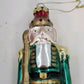Blown Glass Nutcracker Soldier Christmas Ornaments 4 Piece 7.5" Hand Painted Vtg