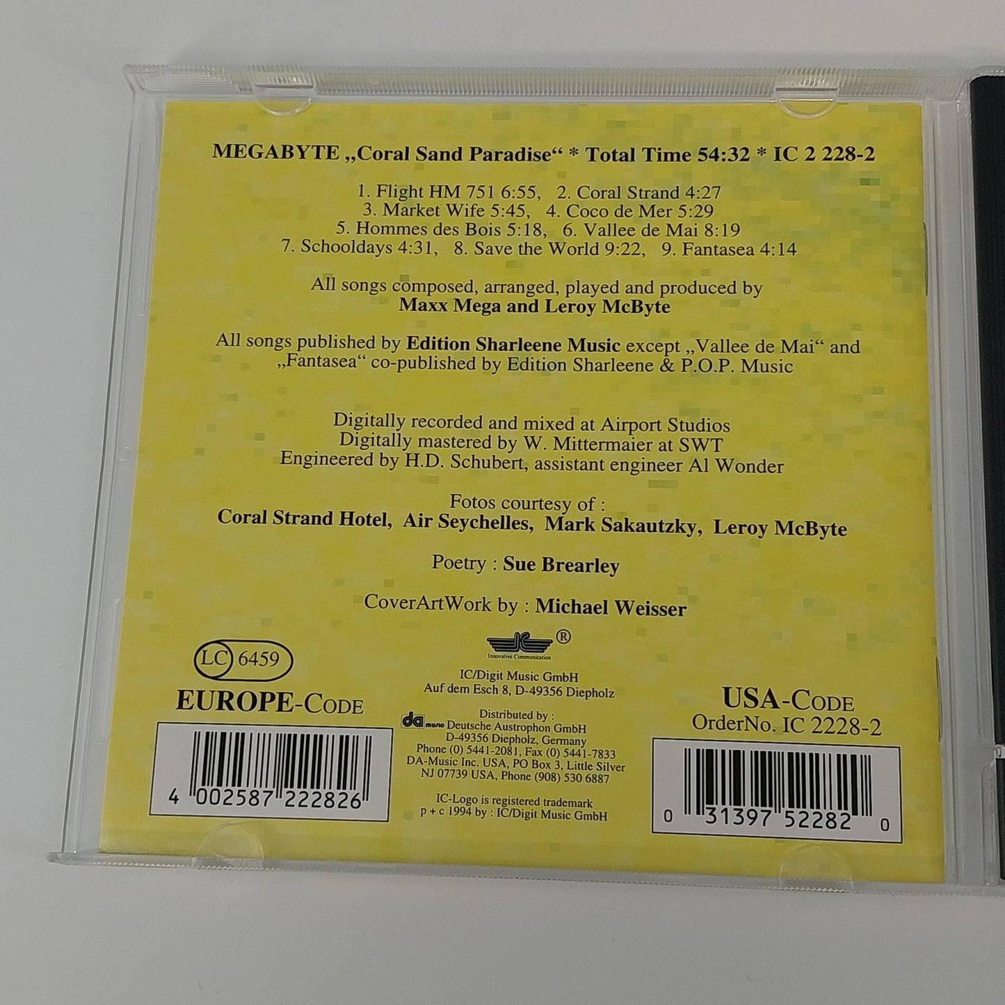 Megabyte Coral Sand Paradise CD Music Seychelles Ambient Electronic New Age