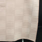 Rose Pink Rectangle Tablecloth with Square Striped Windowpane Design 60" x 82"