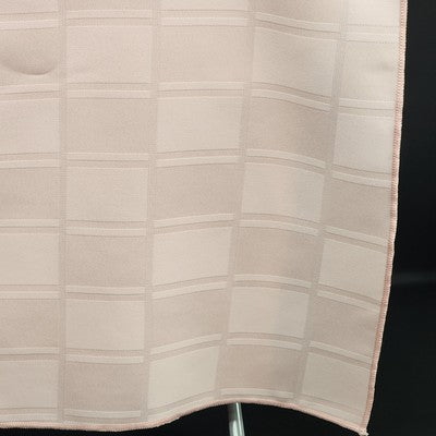 Rose Pink Rectangle Tablecloth with Square Striped Windowpane Design 60" x 82"