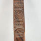 Hand Carved Flute Wooden Double Barrel Balkan Dvojnice 12.75" Long 7 Hole Vtg