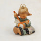 Berta Hummel LITTLE GIFT WRAPPER Ornament 1997 Goebel Porcelain Christmas