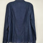The Limited Women’s Denim Blouse Large Blue Button Front Shirt Casual