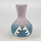 Sioux Pottery Bud Vase High Elk Native American Art Blue Purple 4.5" Signed GUC