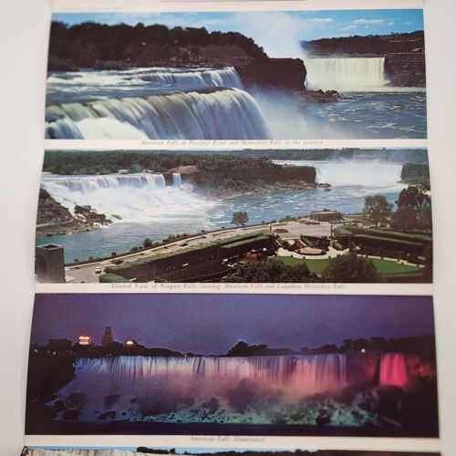 Various US State Picture Postcard Books 1950's 1960's Niagara NY Jersey LA WV MD