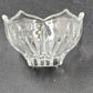 Gorham Crystal Lotus Pattern Creamer & Sugar Bowl with Lid Vtg Glass Set Germany
