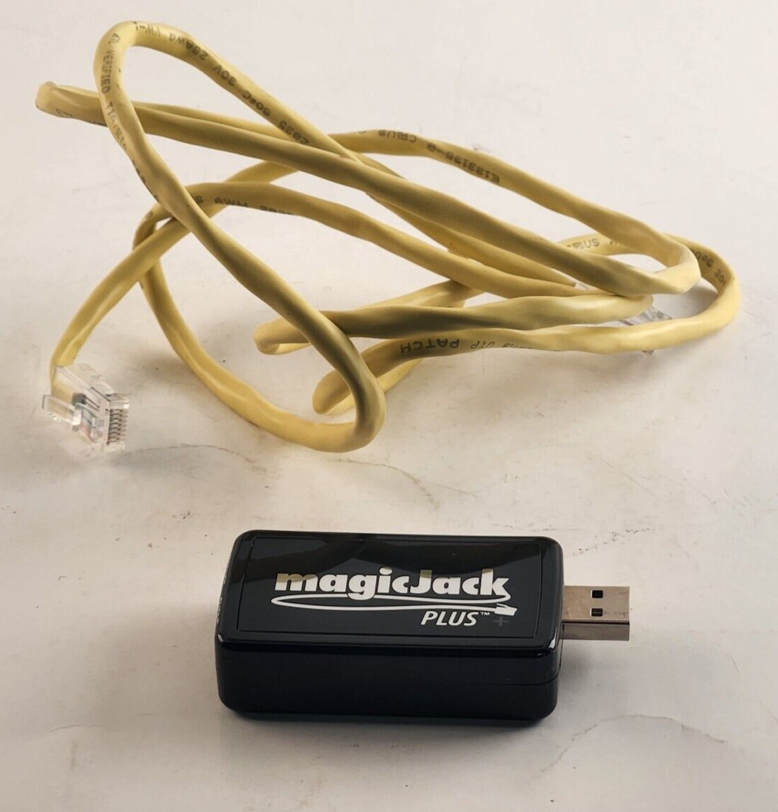 MagicJack Plus Local Long Distance Calling Telephone Unit Device Cable Untested