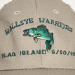 Walleye Warriors Flag Island 2008 Fishing Hat Tan Hook Loop Size Adjustment Cap