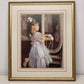 Young Girl Lithograph Vintage Print 407T by Allan R Banks Impressionism Painting