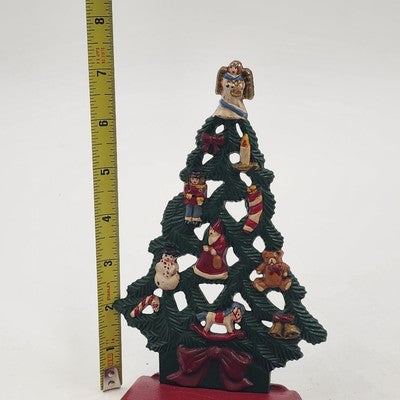 Midwest of Cannon Falls Cast Iron Christmas Tree Angel Stocking Holder – 7" Vintage Holiday Mantel Decor