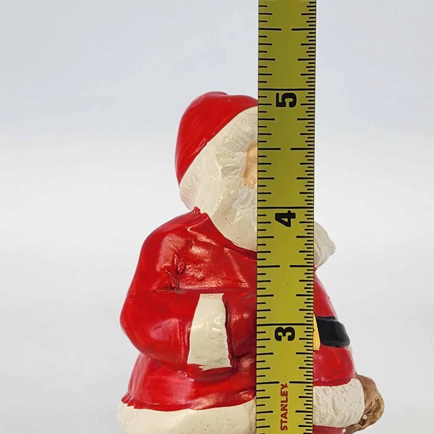 Vintage Santa Figurine Japan Pottery Hand Painted 5 Inch