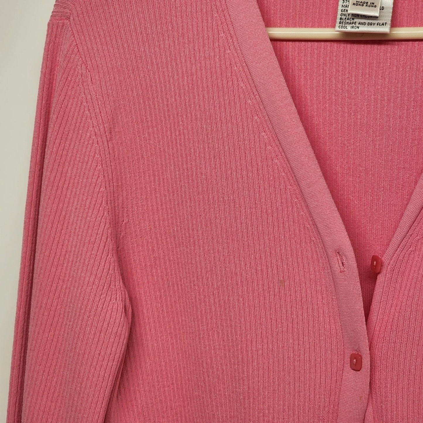 Talbots Pink Button Up Blouse Womens Small Long Sleeve